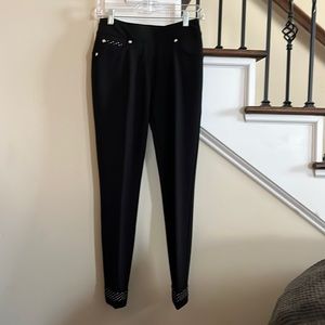 Luxe Skin Ankle Black Pants